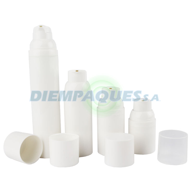 Airless blanca cierre snap on