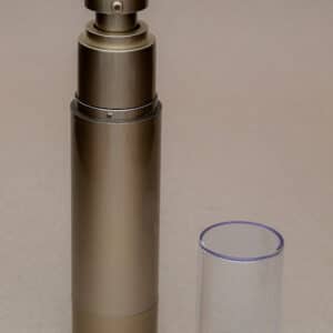 Airless dorado tapa transparente x50ml (Abierto)