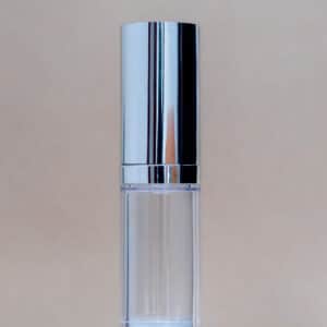Airless transparente con tapa plata x15ml (Cerrado)