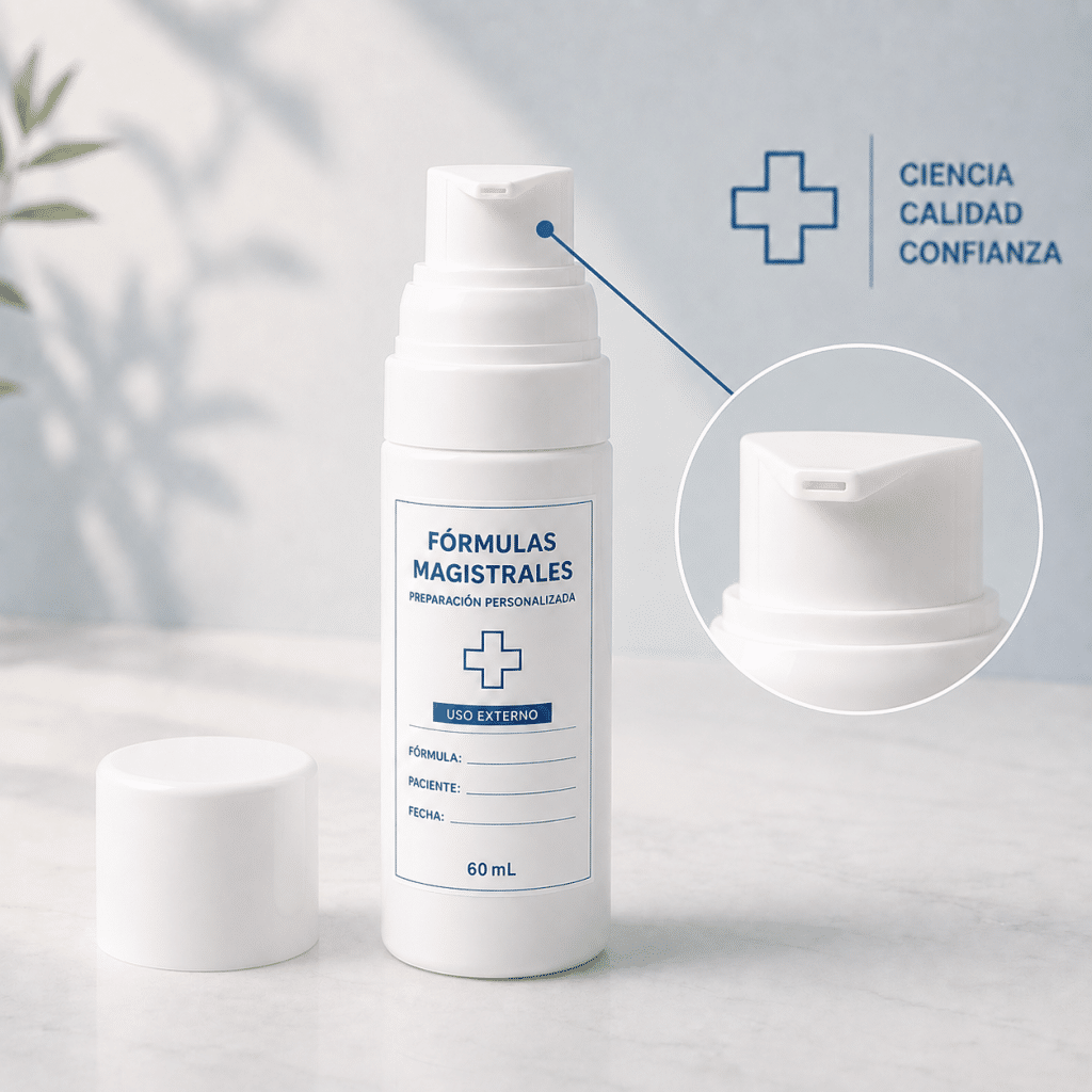 Envase airless para fórmulas magistrales